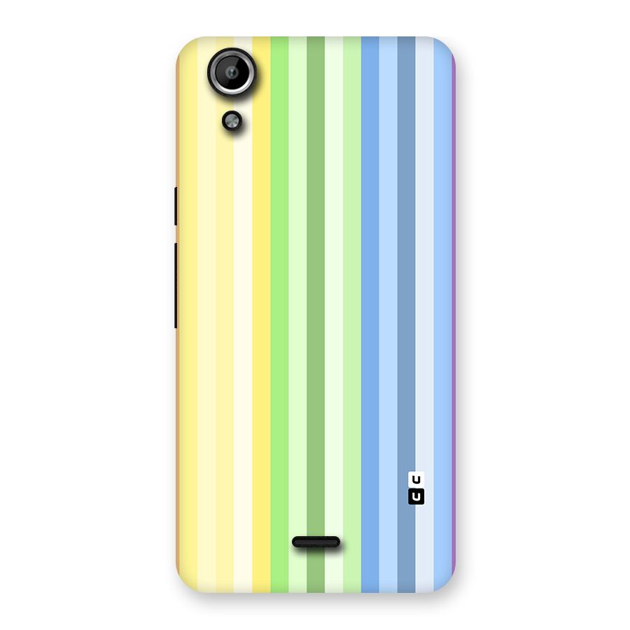 Minimal Pastel Shades Stripes Back Case for Canvas Selfie Lens Q345