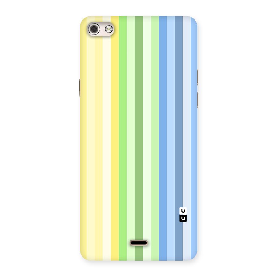 Minimal Pastel Shades Stripes Back Case for Canvas Silver 5