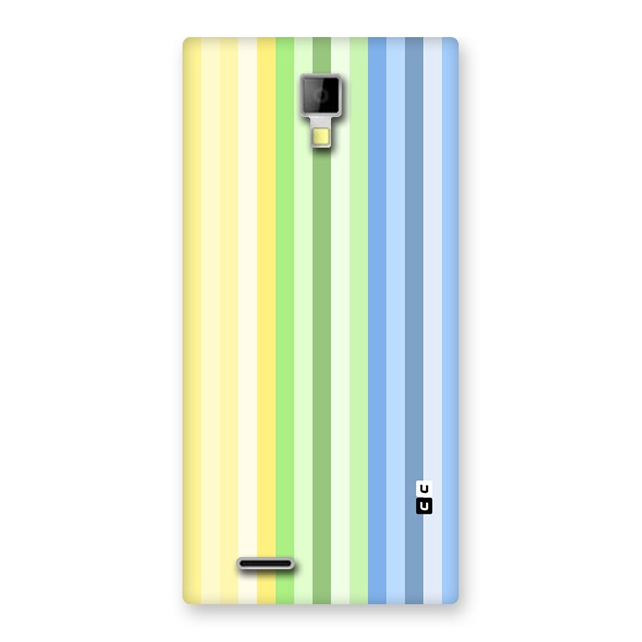 Minimal Pastel Shades Stripes Back Case for Canvas Xpress A99