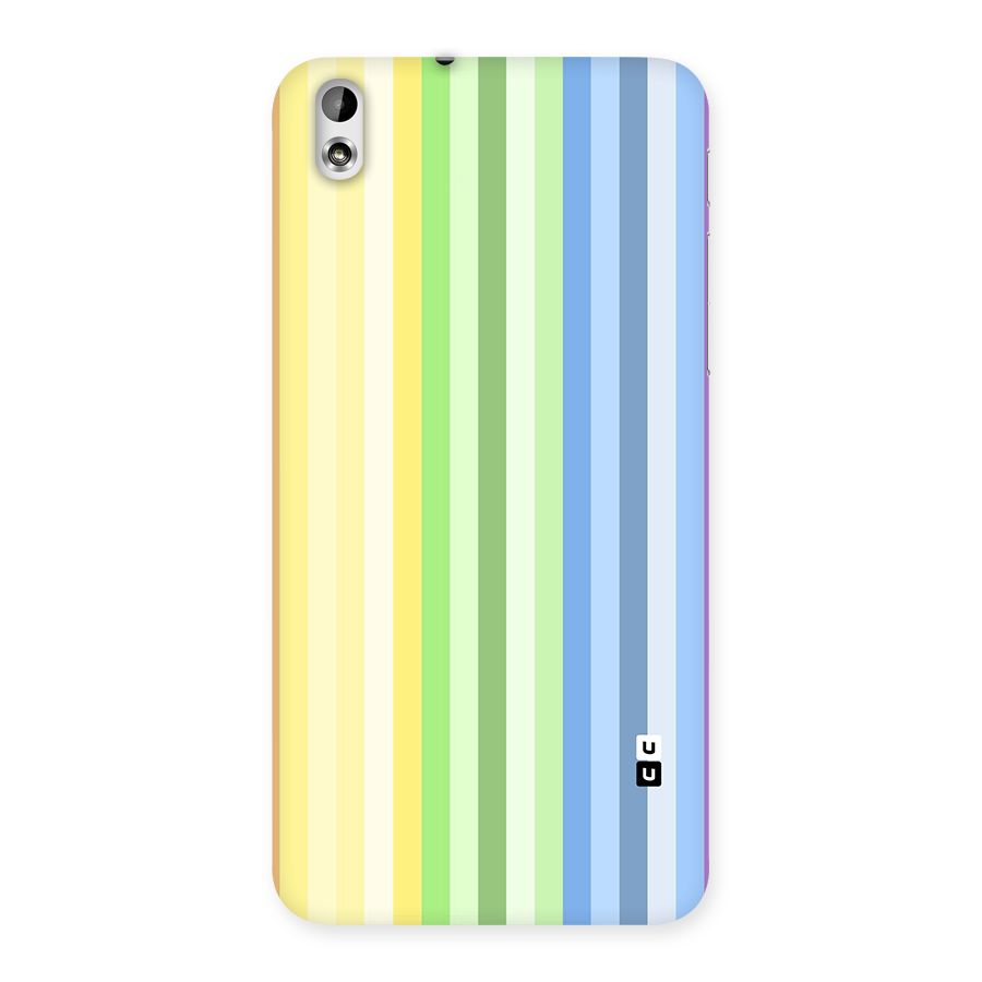 Minimal Pastel Shades Stripes Back Case for Desire 816g