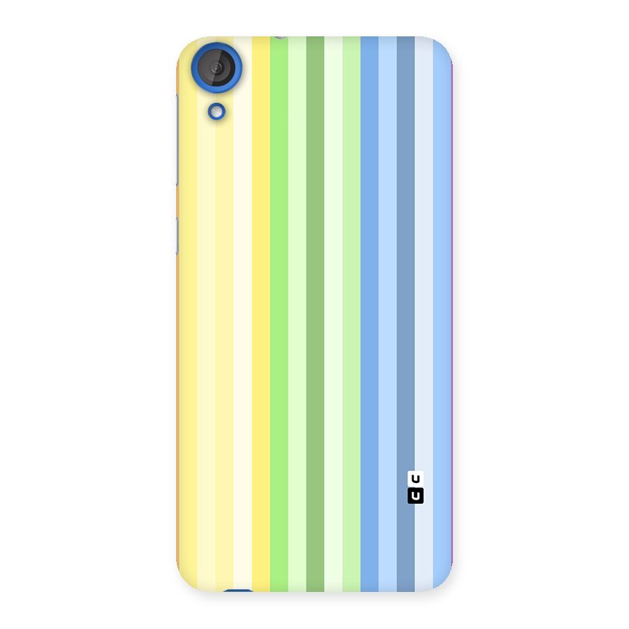 Minimal Pastel Shades Stripes Back Case for Desire 820