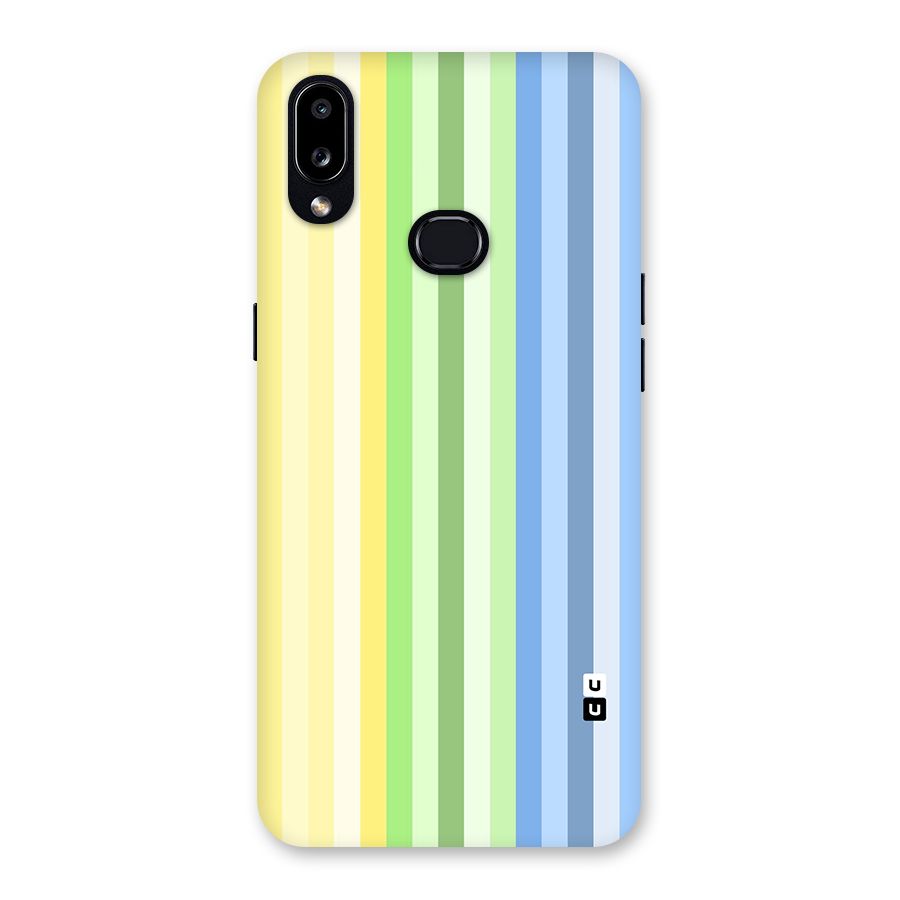 Minimal Pastel Shades Stripes Back Case for Galaxy A10s