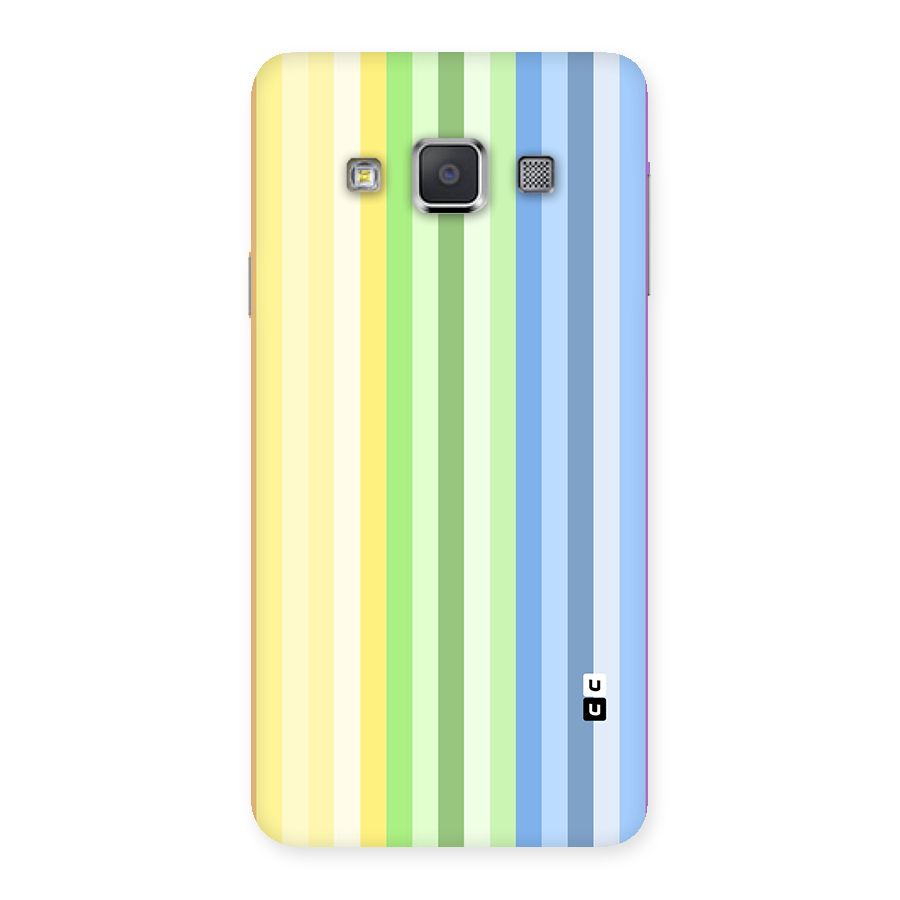 Minimal Pastel Shades Stripes Back Case for Galaxy A3