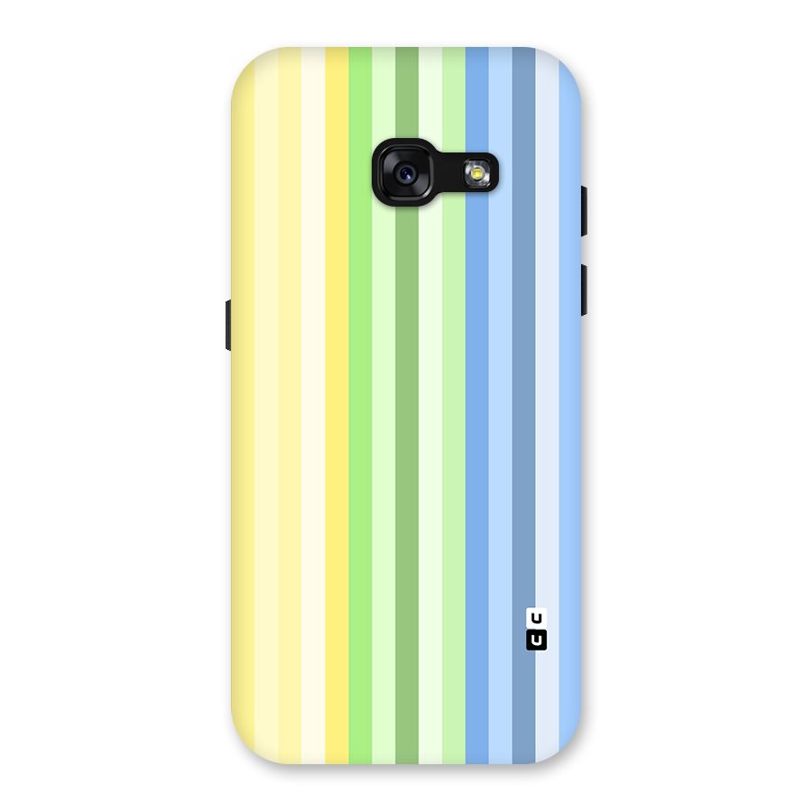 Minimal Pastel Shades Stripes Back Case for Galaxy A3 (2017)