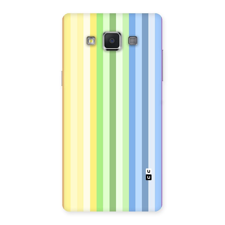 Minimal Pastel Shades Stripes Back Case for Galaxy A5
