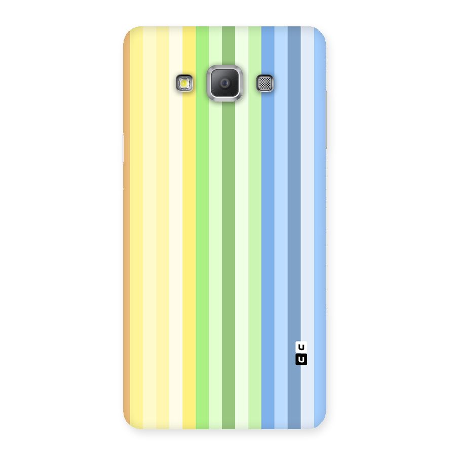 Minimal Pastel Shades Stripes Back Case for Galaxy A7
