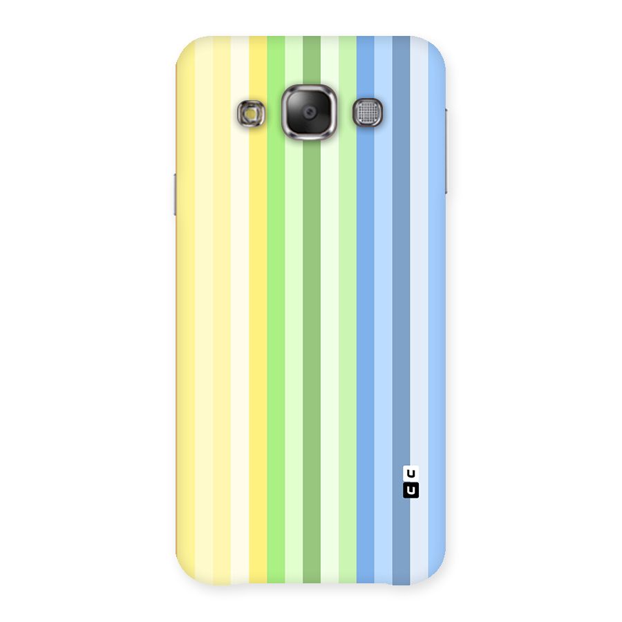 Minimal Pastel Shades Stripes Back Case for Galaxy E7