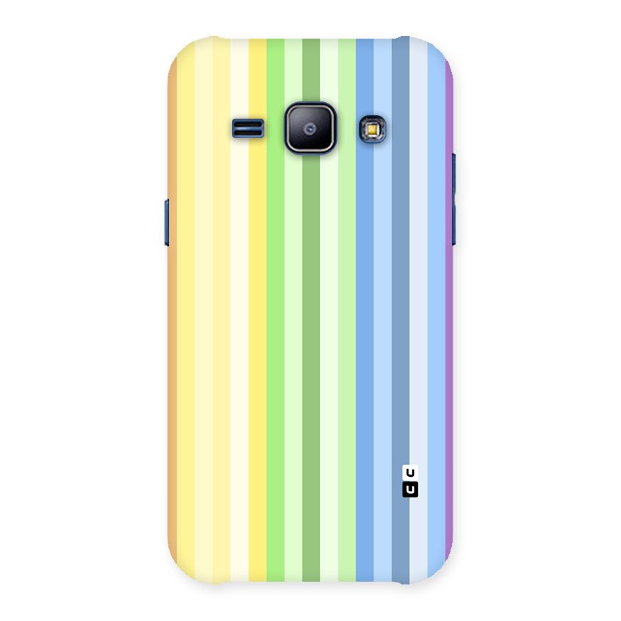 Minimal Pastel Shades Stripes Back Case for Galaxy J1