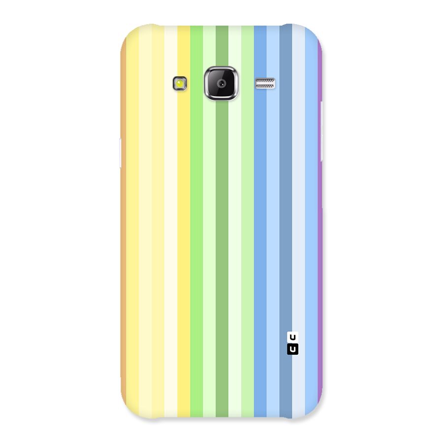 Minimal Pastel Shades Stripes Back Case for Galaxy J2 Prime