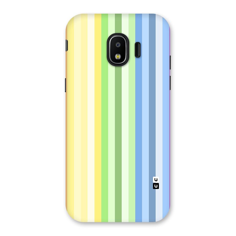 Minimal Pastel Shades Stripes Back Case for Galaxy J2 Pro 2018