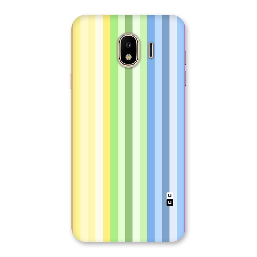 Minimal Pastel Shades Stripes Back Case for Galaxy J4