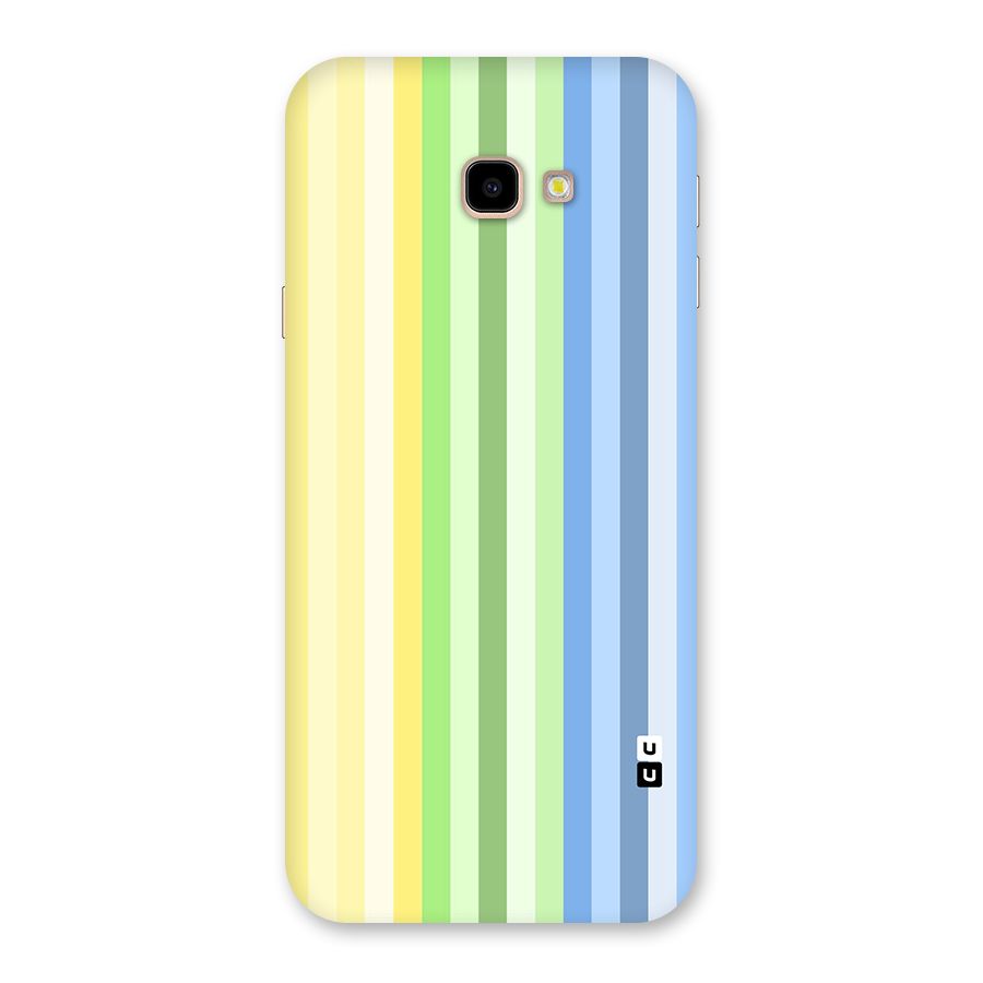 Minimal Pastel Shades Stripes Back Case for Galaxy J4 Plus