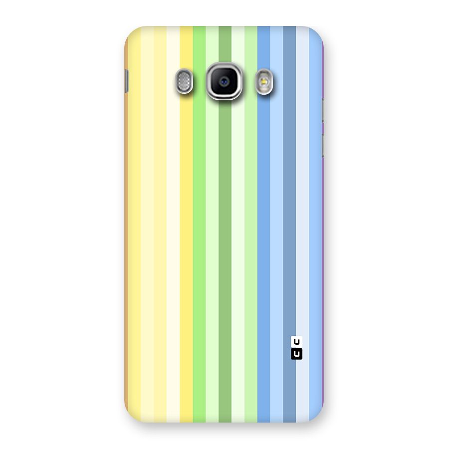 Minimal Pastel Shades Stripes Back Case for Galaxy J5 2016