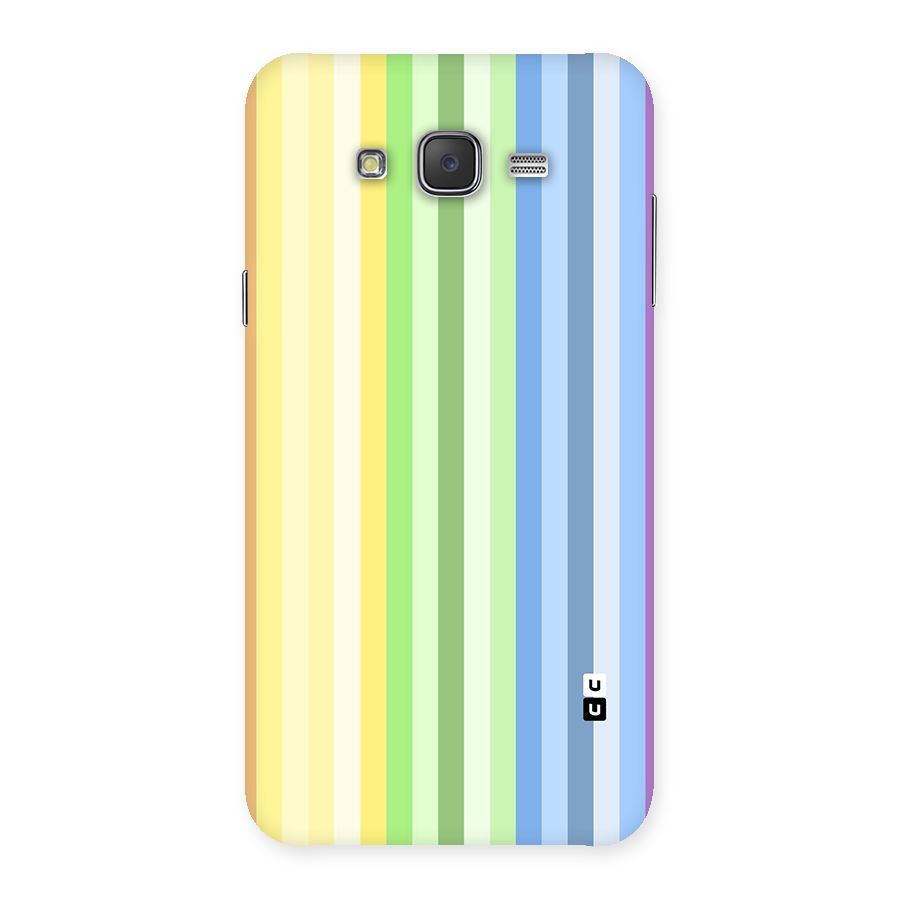 Minimal Pastel Shades Stripes Back Case for Galaxy J7
