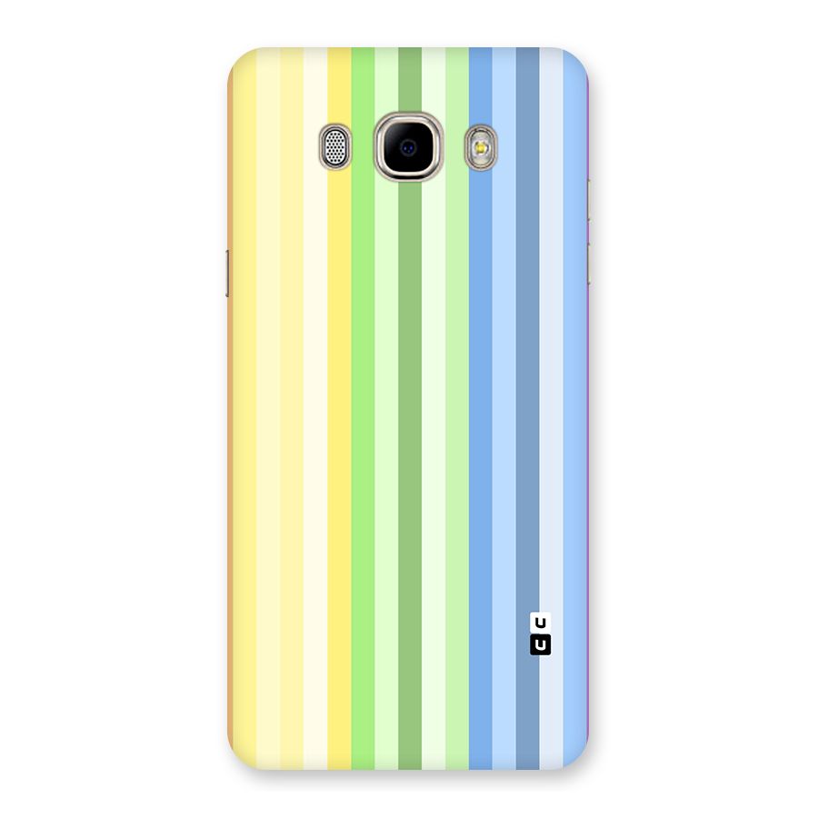 Minimal Pastel Shades Stripes Back Case for Galaxy J7 2016
