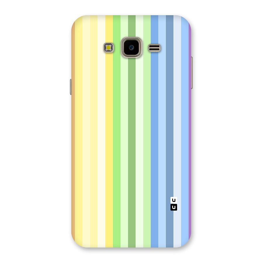 Minimal Pastel Shades Stripes Back Case for Galaxy J7 Nxt