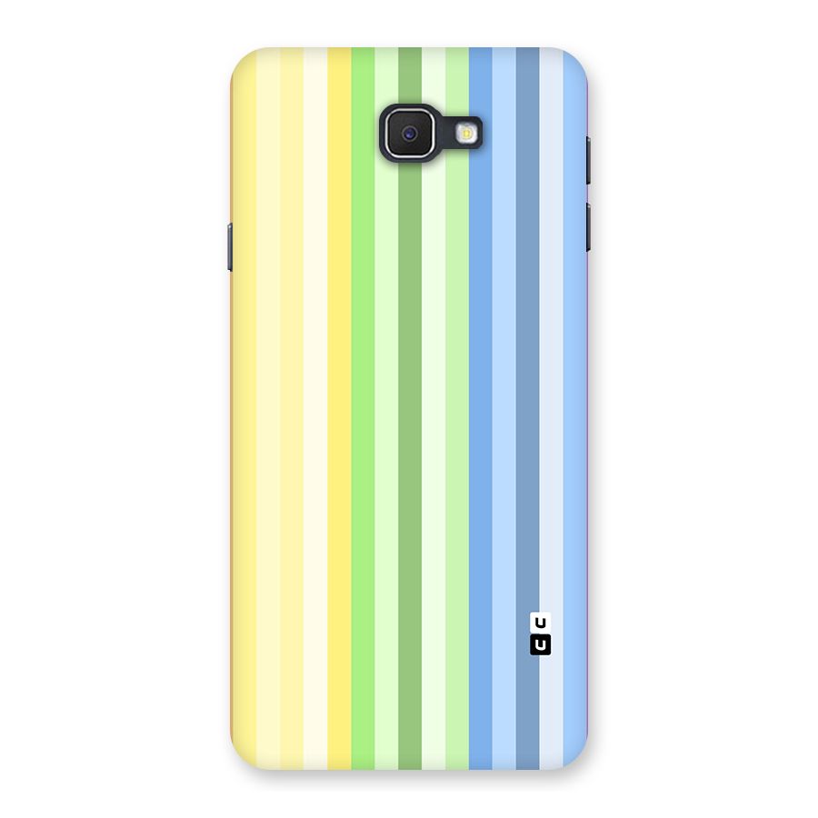 Minimal Pastel Shades Stripes Back Case for Galaxy J7 Prime