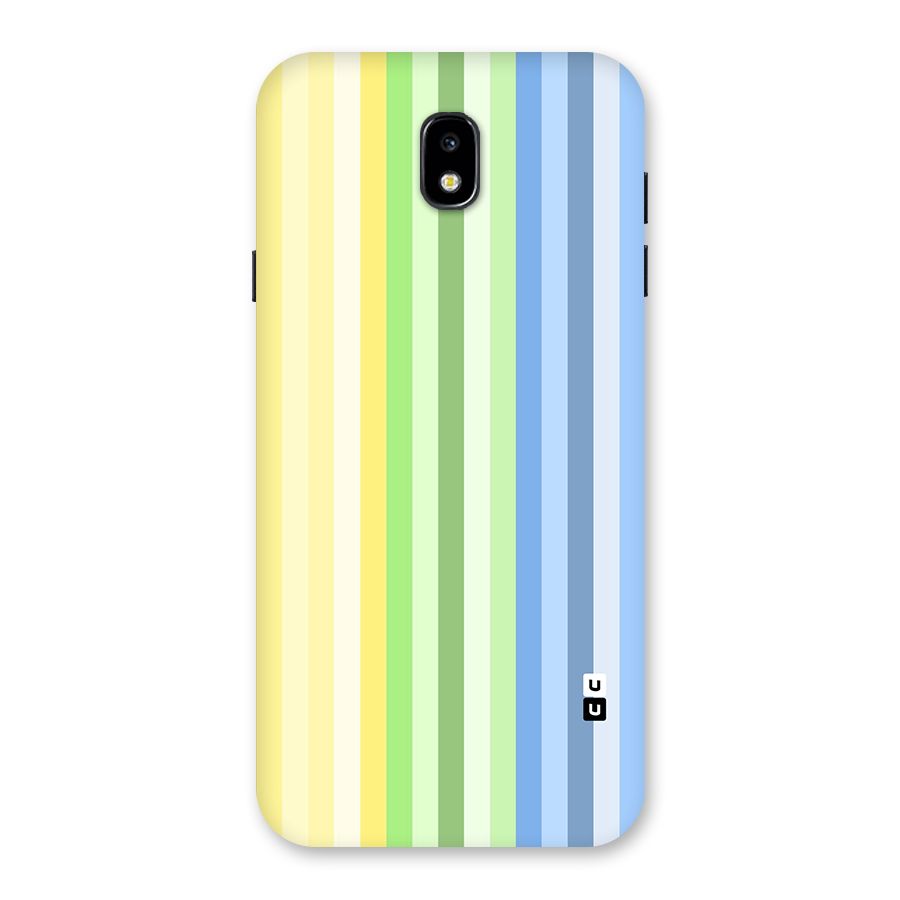 Minimal Pastel Shades Stripes Back Case for Galaxy J7 Pro