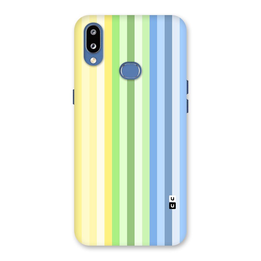 Minimal Pastel Shades Stripes Back Case for Galaxy M01s