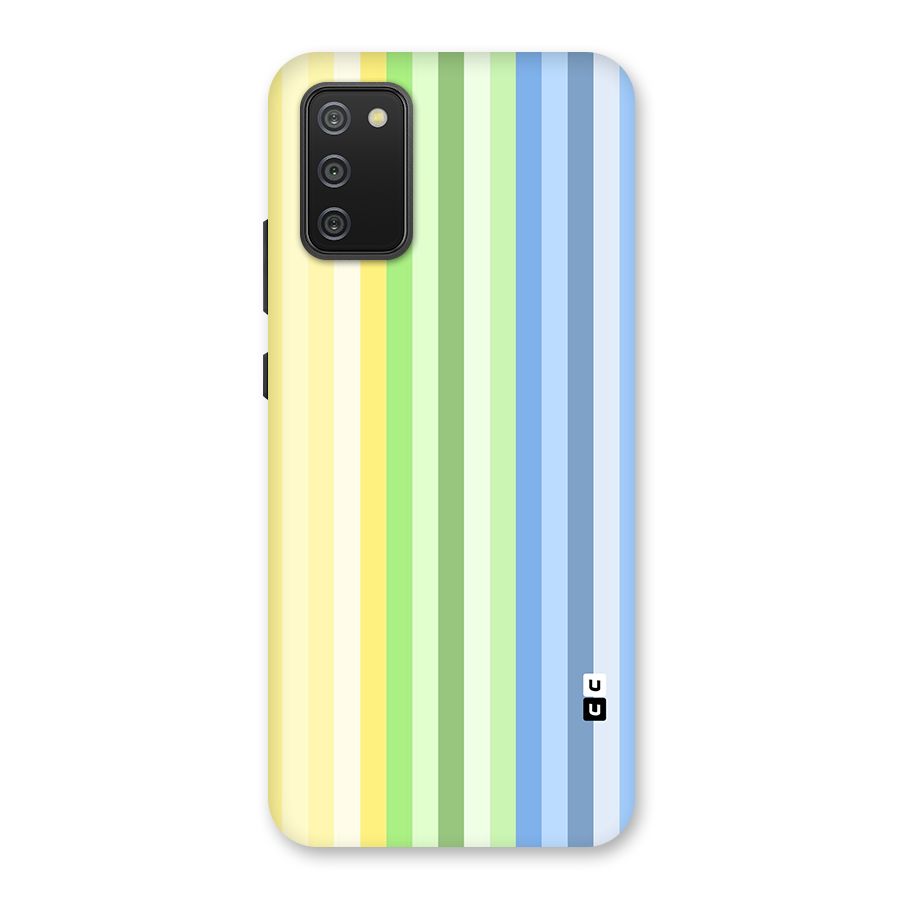 Minimal Pastel Shades Stripes Back Case for Galaxy M02s