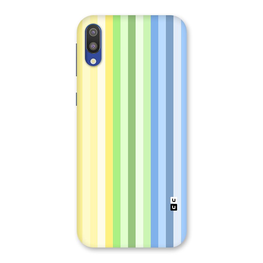 Minimal Pastel Shades Stripes Back Case for Galaxy M10