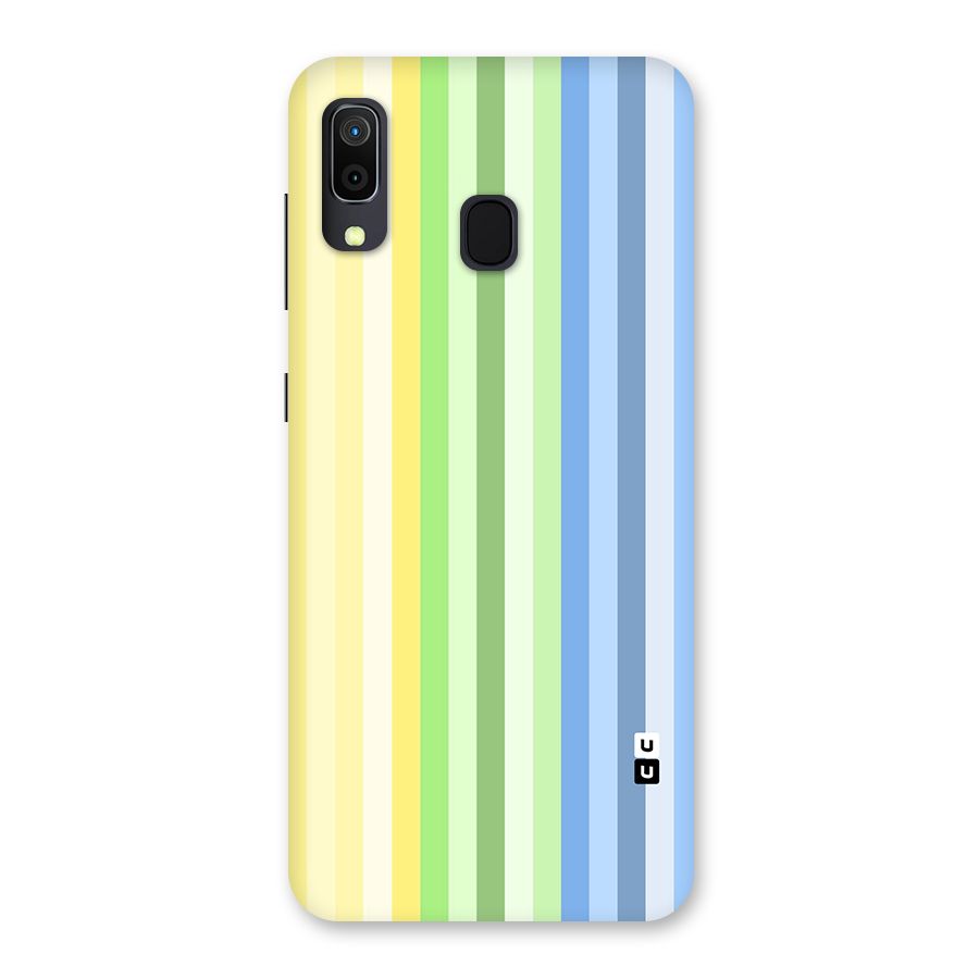 Minimal Pastel Shades Stripes Back Case for Galaxy M10s