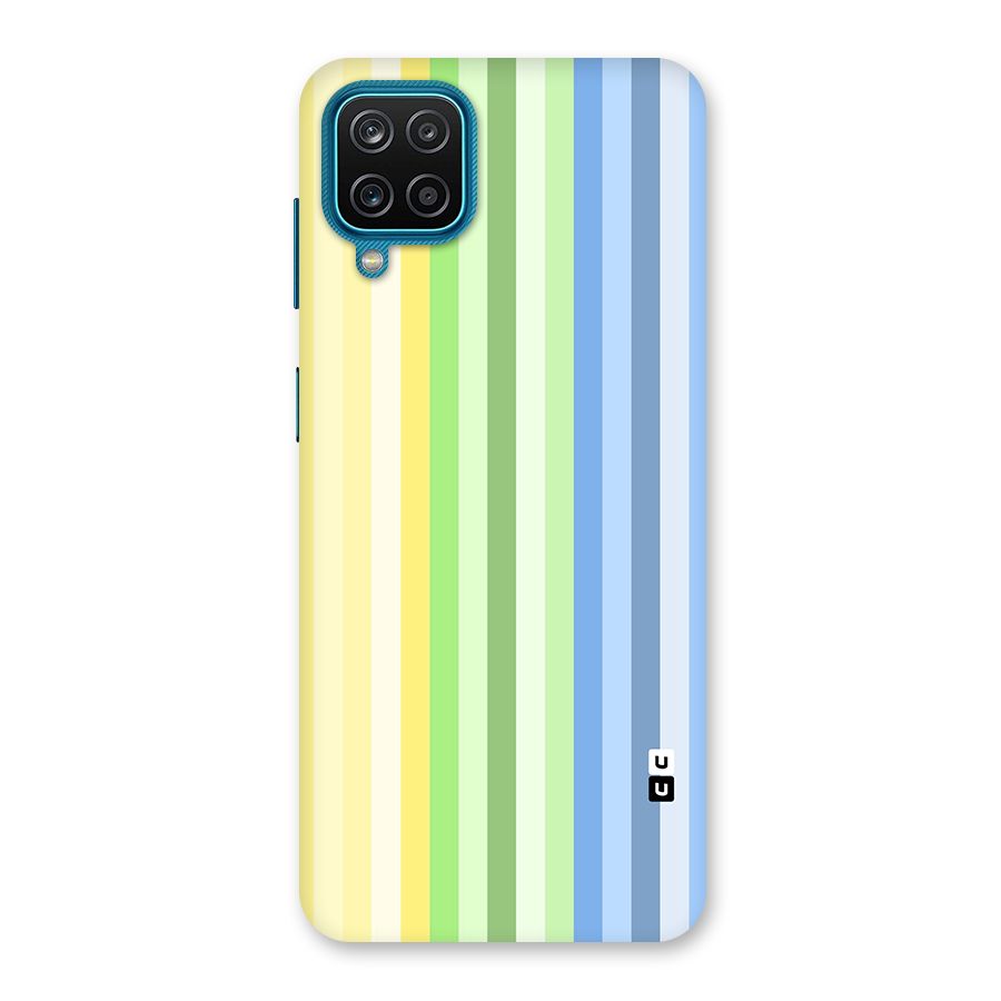 Minimal Pastel Shades Stripes Back Case for Galaxy M12