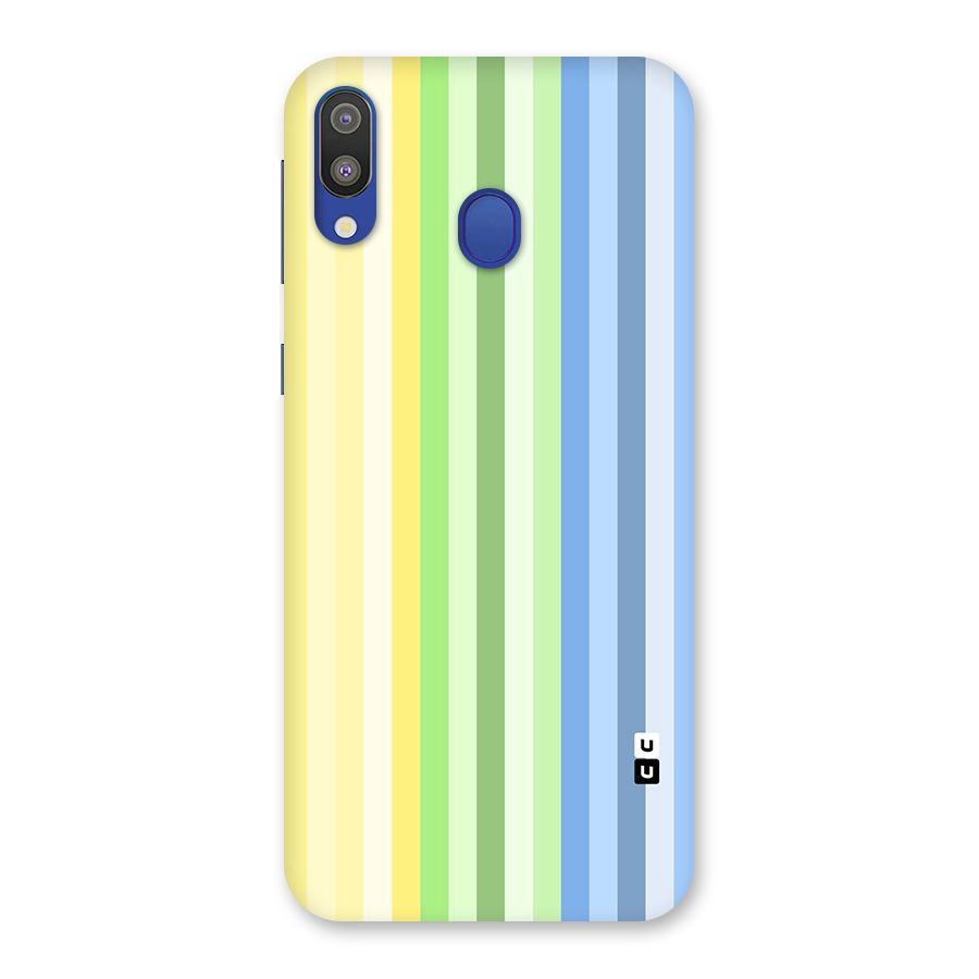 Minimal Pastel Shades Stripes Back Case for Galaxy M20