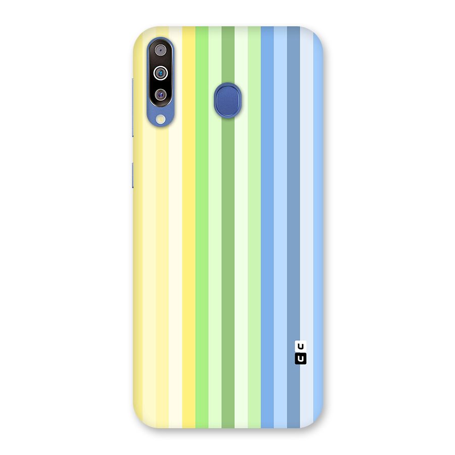 Minimal Pastel Shades Stripes Back Case for Galaxy M30