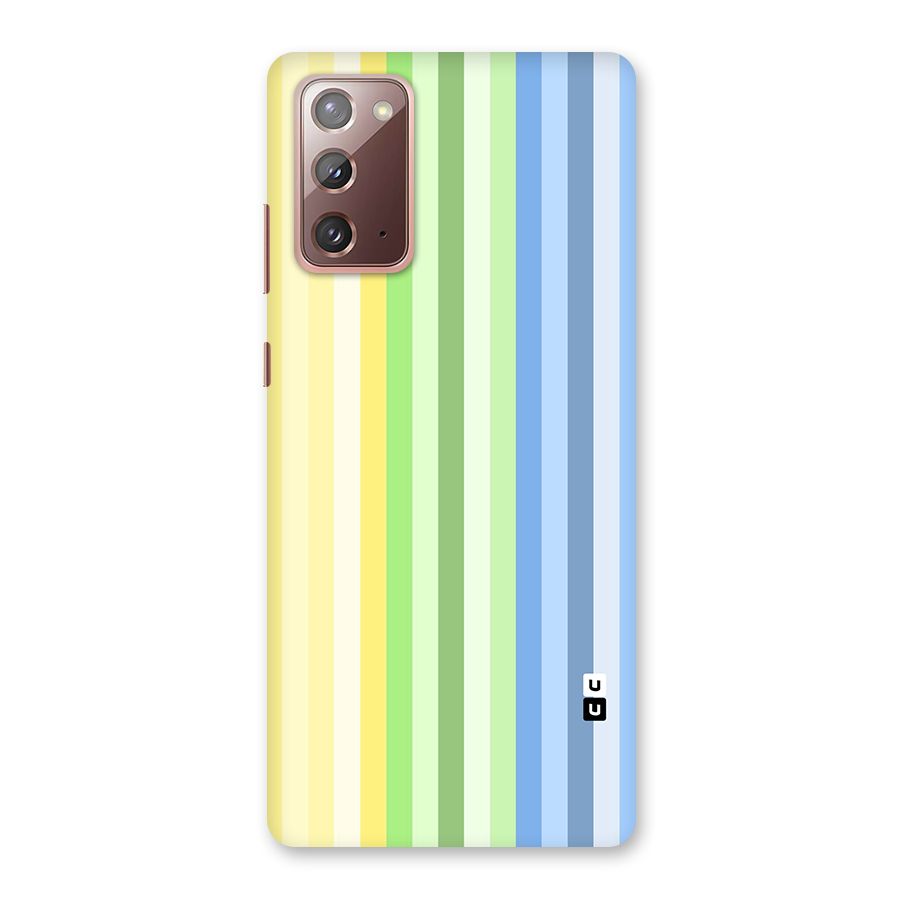 Minimal Pastel Shades Stripes Back Case for Galaxy Note 20