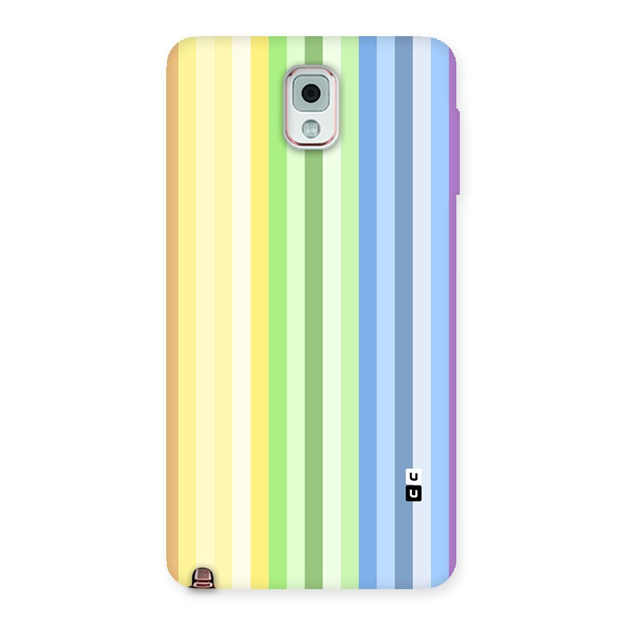 Minimal Pastel Shades Stripes Back Case for Galaxy Note 3