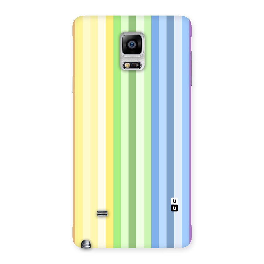 Minimal Pastel Shades Stripes Back Case for Galaxy Note 4