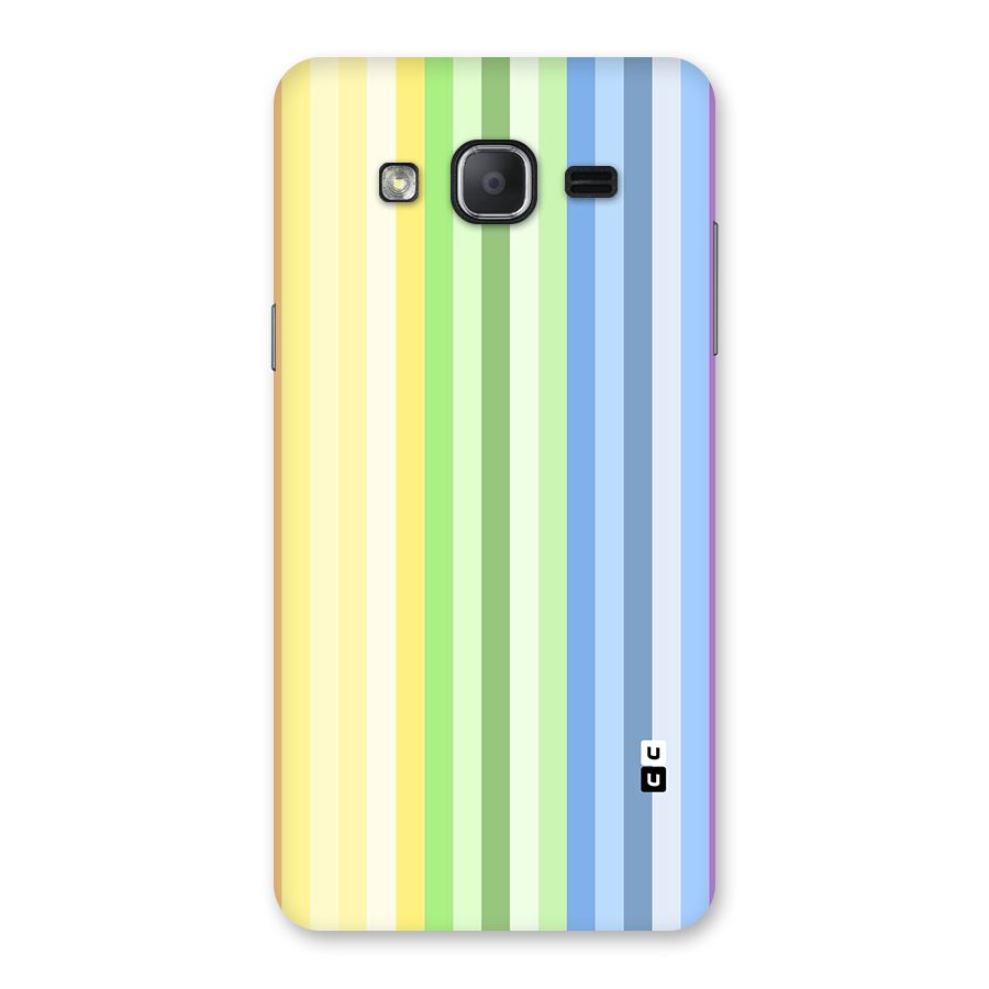 Minimal Pastel Shades Stripes Back Case for Galaxy On7 2015