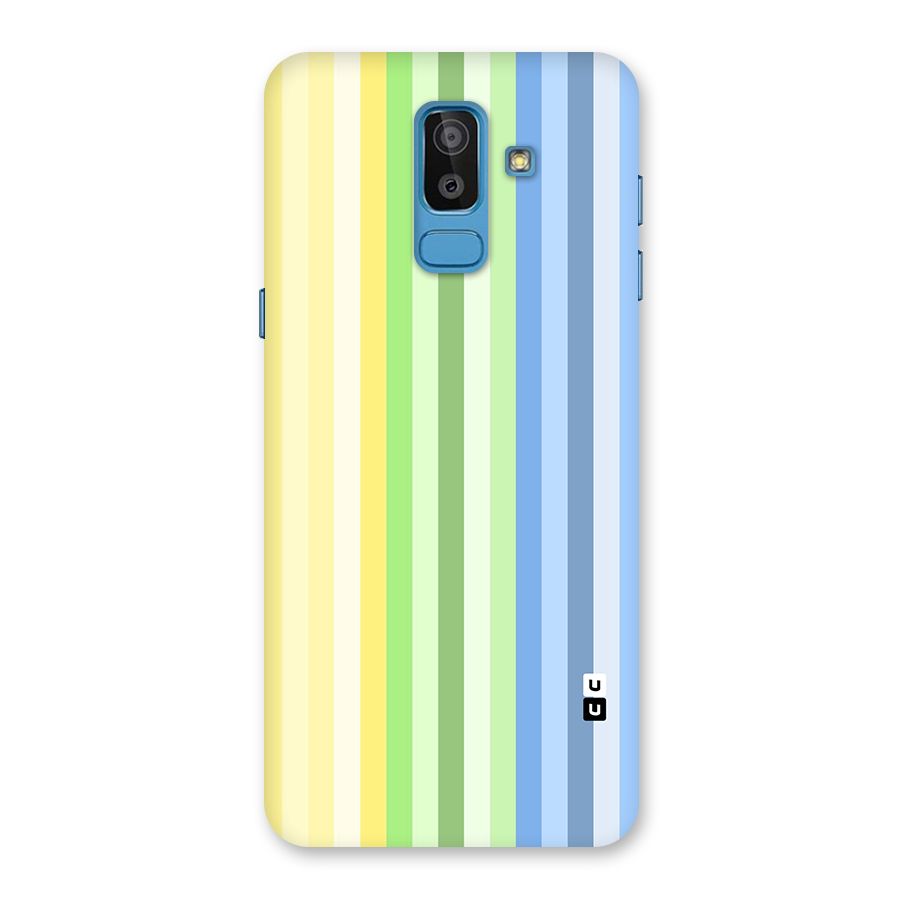 Minimal Pastel Shades Stripes Back Case for Galaxy On8 (2018)