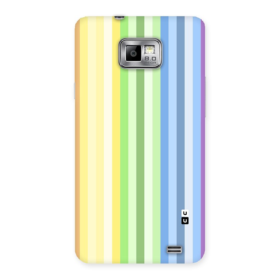 Minimal Pastel Shades Stripes Back Case for Galaxy S2