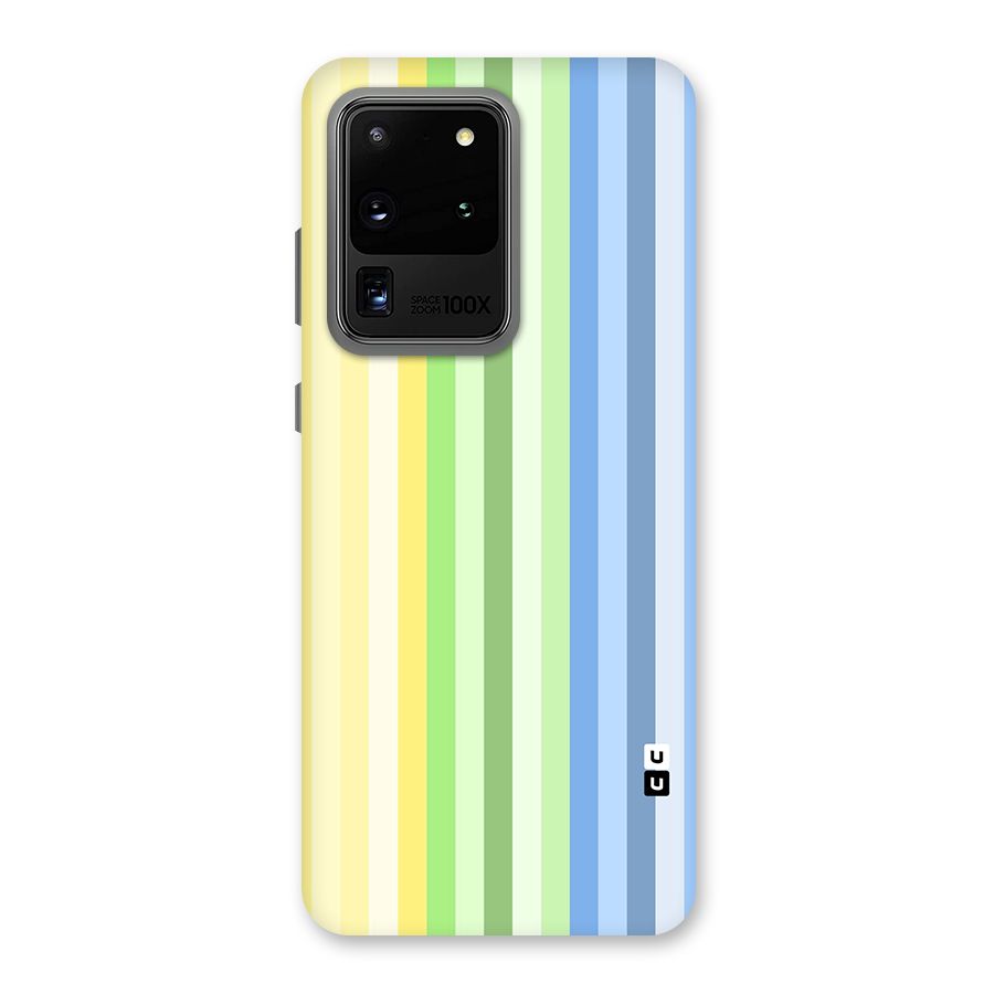 Minimal Pastel Shades Stripes Back Case for Galaxy S20 Ultra