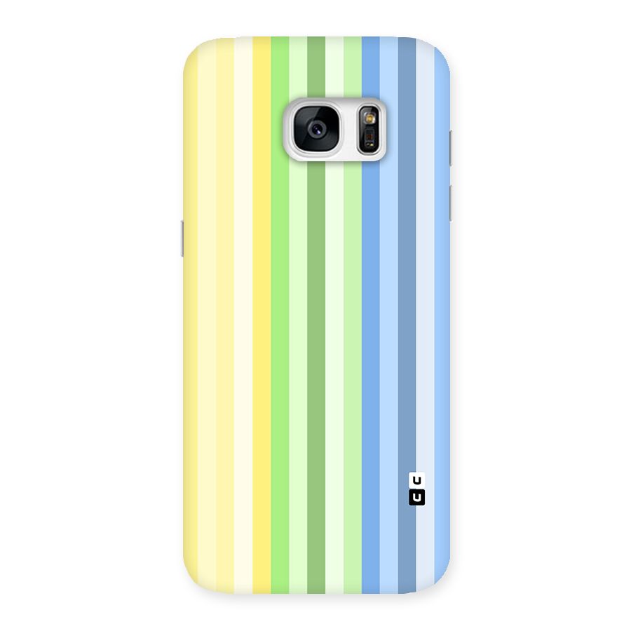 Minimal Pastel Shades Stripes Back Case for Galaxy S7 Edge
