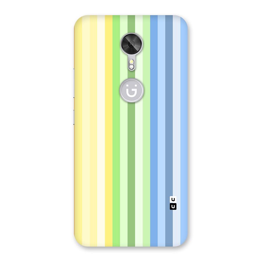 Minimal Pastel Shades Stripes Back Case for Gionee A1