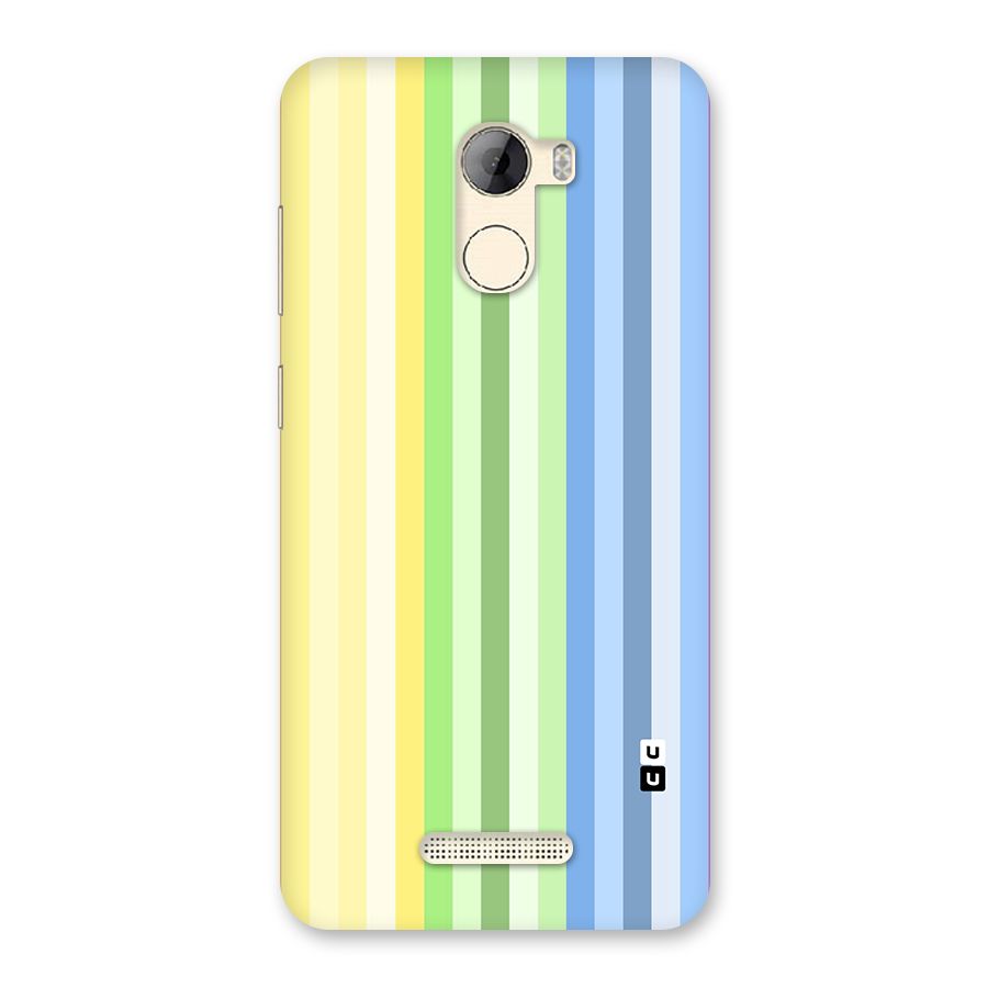 Minimal Pastel Shades Stripes Back Case for Gionee A1 LIte