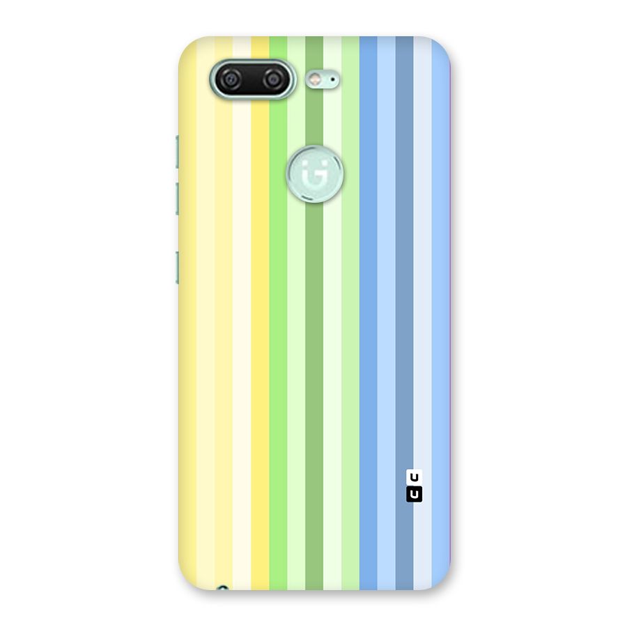 Minimal Pastel Shades Stripes Back Case for Gionee S10