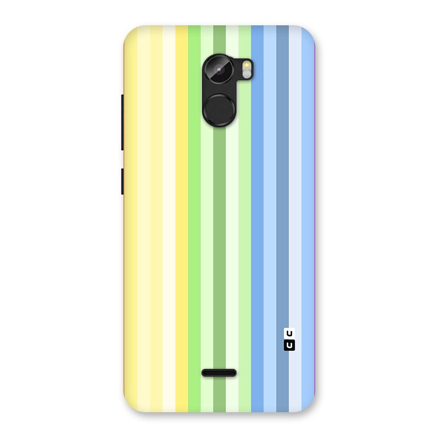 Minimal Pastel Shades Stripes Back Case for Gionee X1