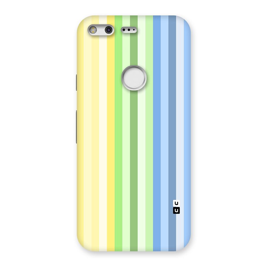 Minimal Pastel Shades Stripes Back Case for Google Pixel