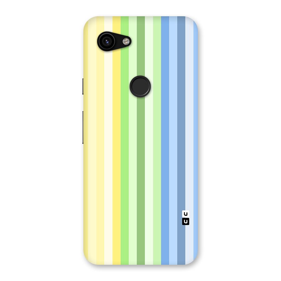 Minimal Pastel Shades Stripes Back Case for Google Pixel 3a