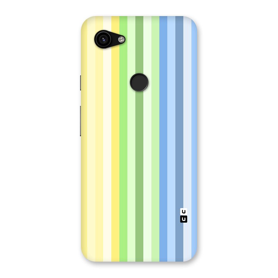 Minimal Pastel Shades Stripes Back Case for Google Pixel 3a XL