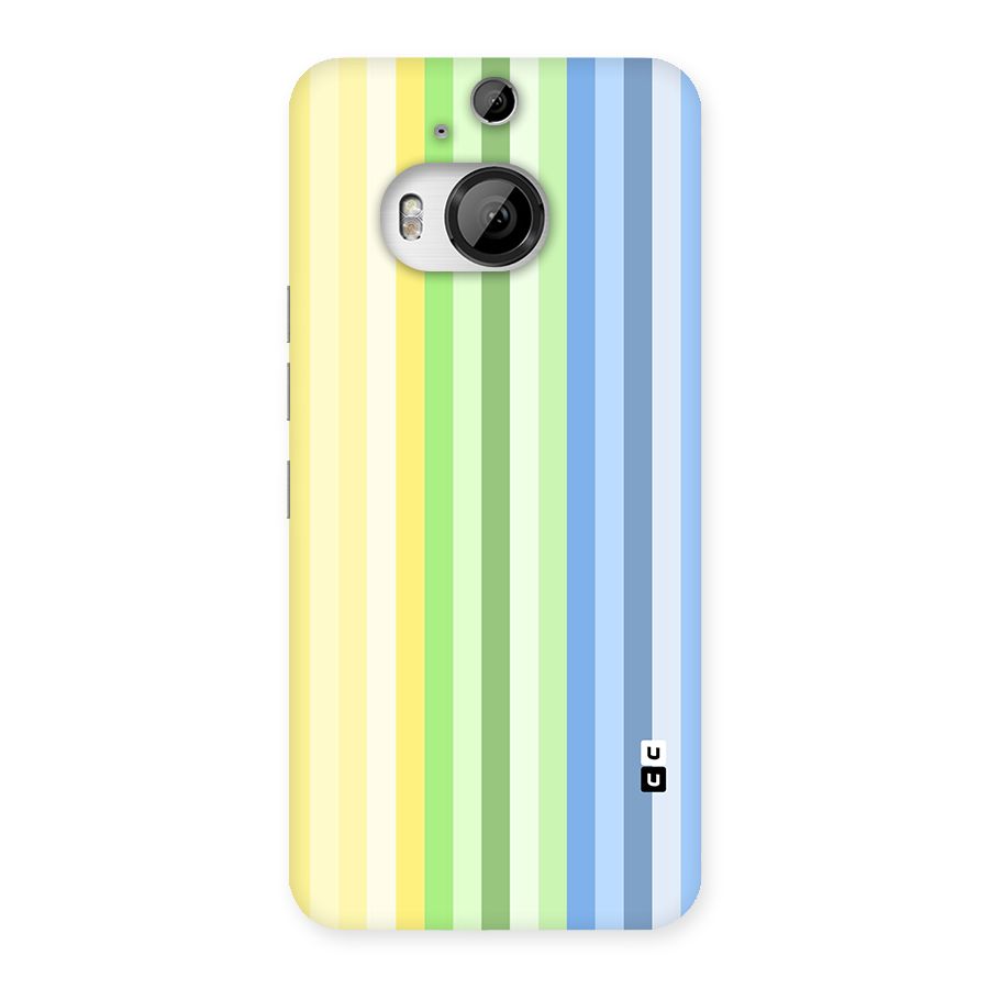 Minimal Pastel Shades Stripes Back Case for HTC One M9 Plus