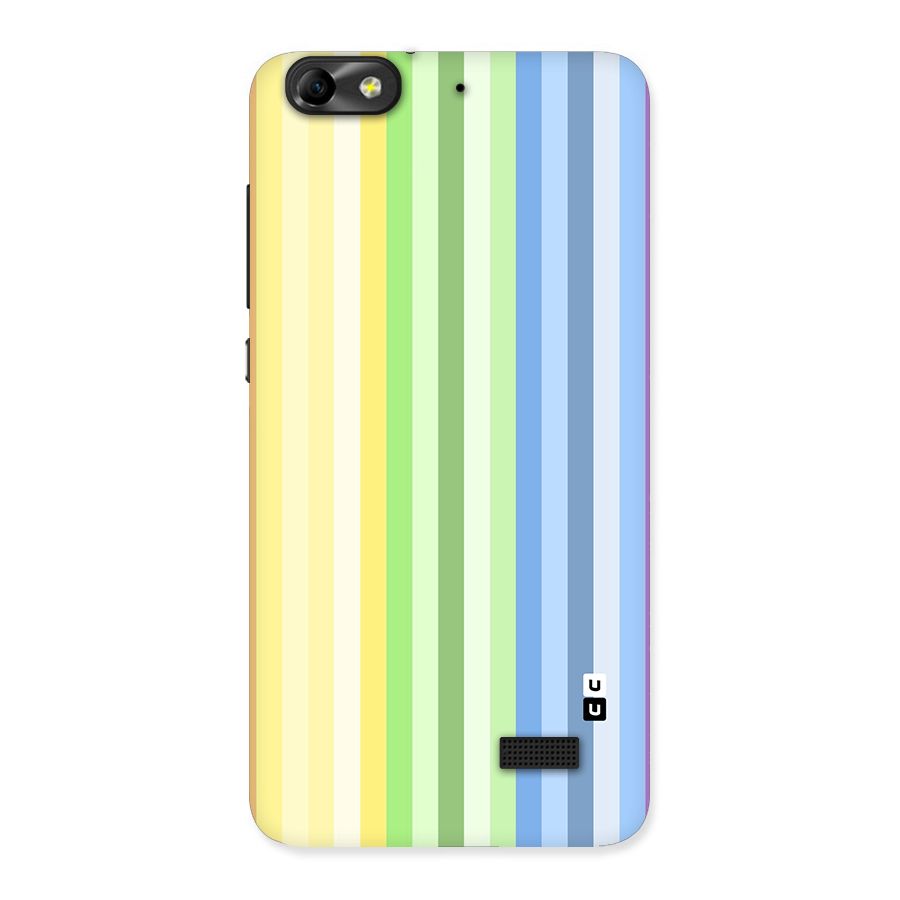 Minimal Pastel Shades Stripes Back Case for Honor 4C