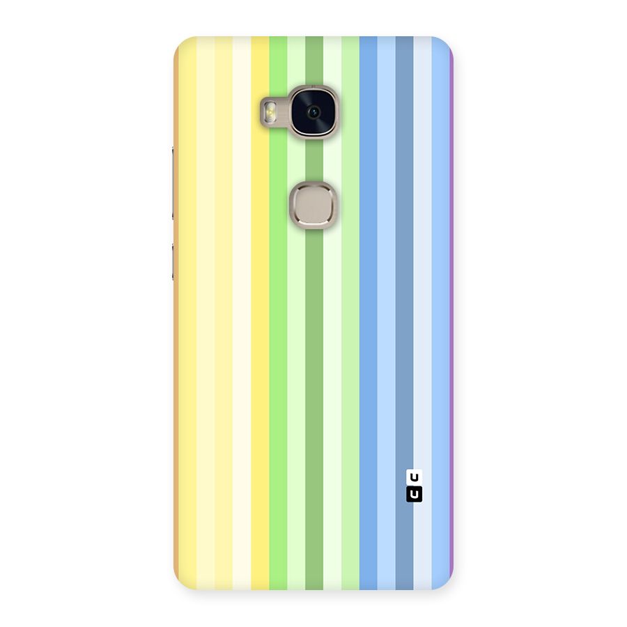 Minimal Pastel Shades Stripes Back Case for Honor 5X