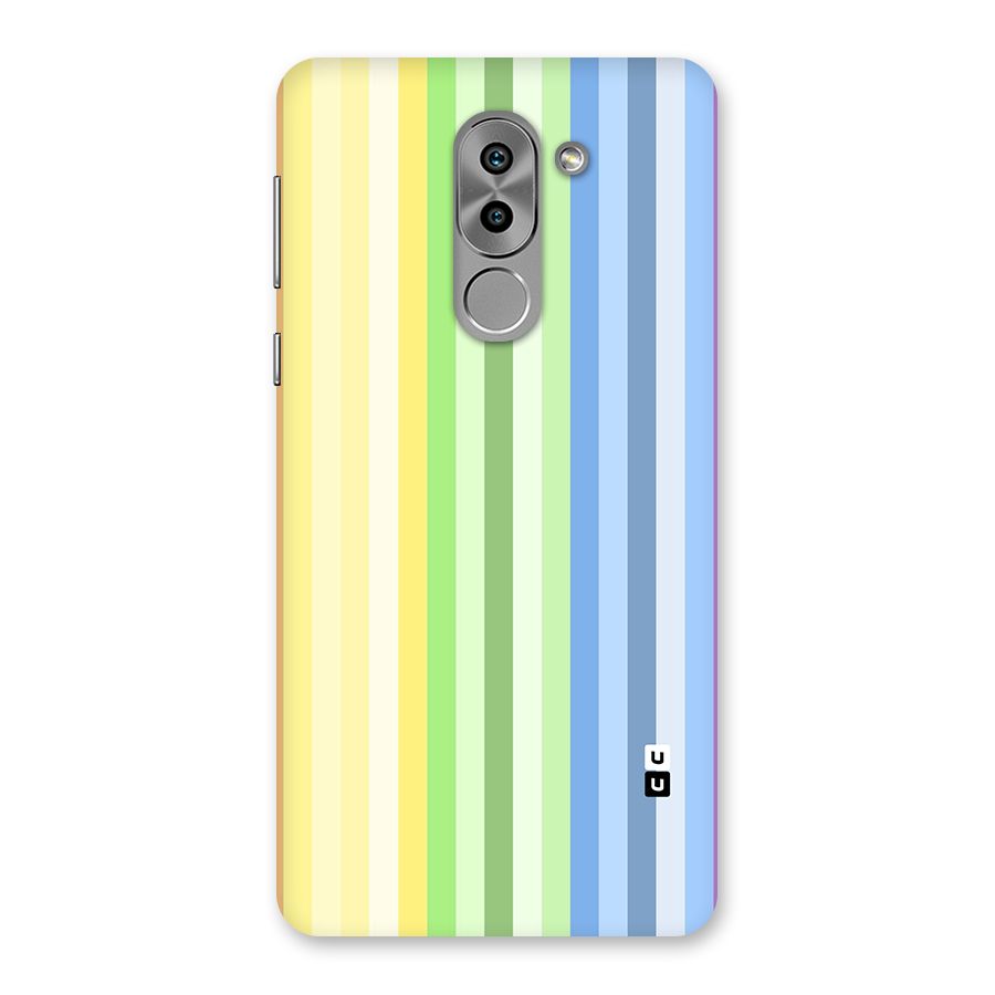 Minimal Pastel Shades Stripes Back Case for Honor 6X