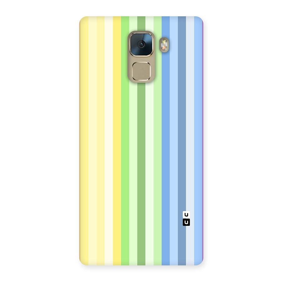 Minimal Pastel Shades Stripes Back Case for Honor 7