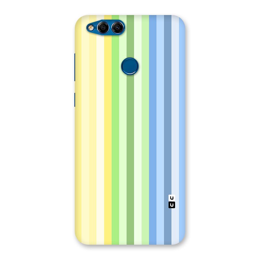 Minimal Pastel Shades Stripes Back Case for Honor 7X